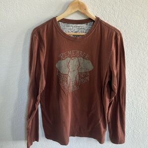 Life is Good Elephant Remember Where You Came From long sleeve t-shirt Tee